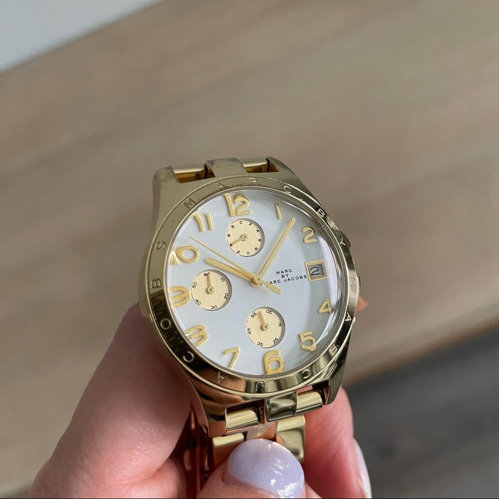 Marc by Marc Jacobs gold watch